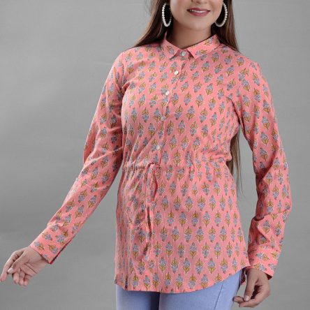 Ethnic Floral Printed Shirt