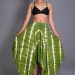 Women Long Tie & Dye Green Skirt