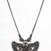 Buy Oxidized Silver Plated Leaf Shaped Pendant with long Chain
